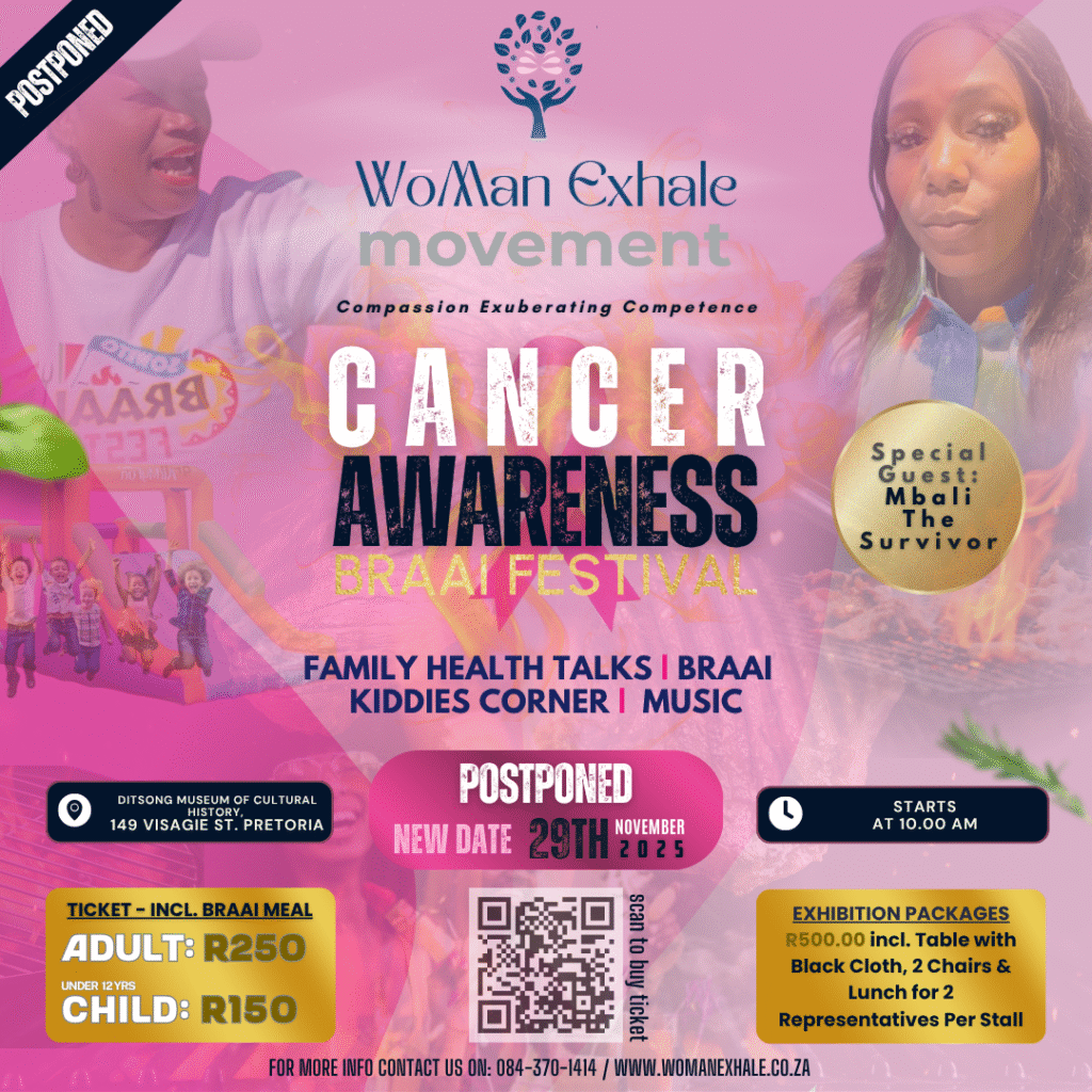 woman exhale postponed